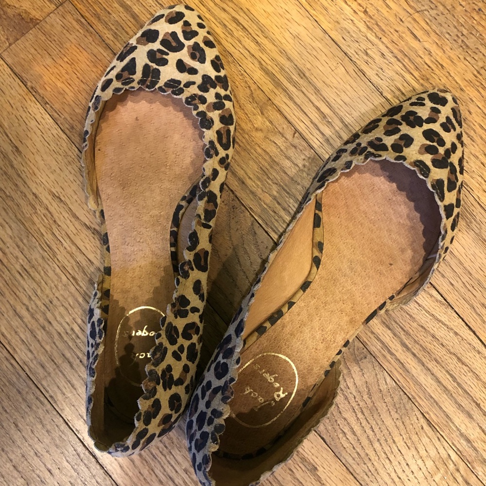 Jack Rogers cheetah / leopard shoes size 8